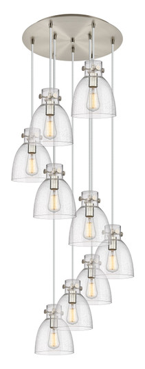 Downtown Urban Nine Light Pendant in Brushed Satin Nickel (405|1194101PSSNG4128SDY)