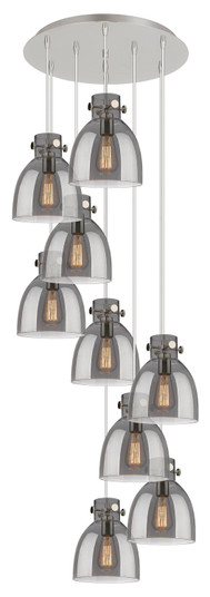 Downtown Urban Nine Light Pendant in Polished Nickel (405|1194101PSPNG4128SM)