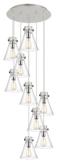 Downtown Urban Nine Light Pendant in Polished Nickel (405|1194101PSPNG4118SDY)
