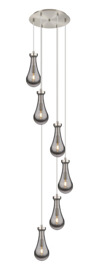 Downtown Urban Six Light Pendant in Brushed Satin Nickel (405|1164511PSNG4515SM)