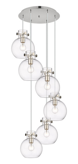Newton Six Light Pendant in Polished Nickel (405|1164101PSPNG4108CL)
