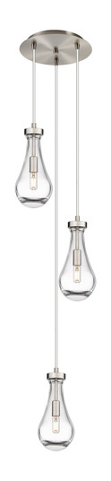 Downtown Urban Three Light Pendant in Brushed Satin Nickel (405|1134511PSNG4515CL)