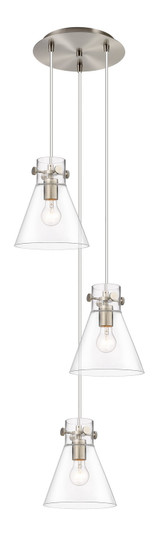 Downtown Urban Three Light Pendant in Brushed Satin Nickel (405|1134101PSSNG4118CL)