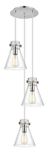 Downtown Urban Three Light Pendant in Polished Nickel (405|1134101PSPNG4118SDY)