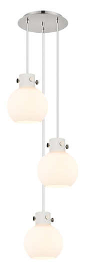 Newton Three Light Pendant in Polished Nickel (405|1134101PSPNG4108WH)