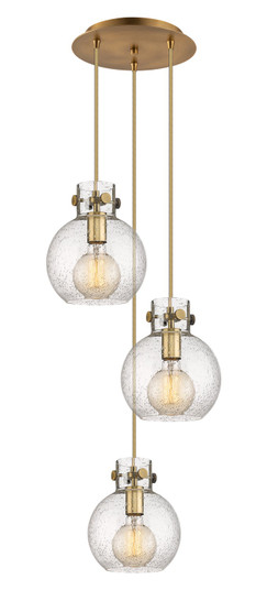 Newton Three Light Pendant in Brushed Brass (405|1134101PSBBG4108SDY)