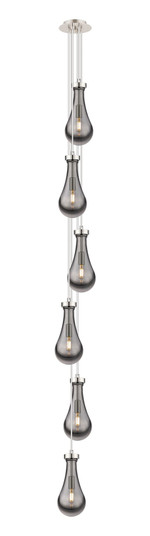 Downtown Urban Six Light Pendant in Polished Nickel (405|1064511PPNG4515SM)