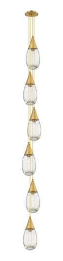 Downtown Urban LED Pendant in Brushed Brass (405|1064501PBBG4506CL)