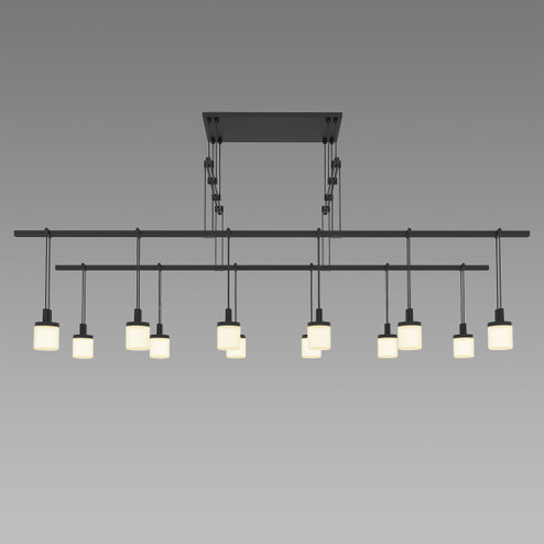 Suspenders 12 Light Pendant in Satin Black (69|S1G48KJR180606RP06)