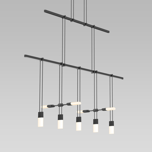 Suspenders Three Light Pendant in Satin Black (69|S1B36KJR181212SC02)