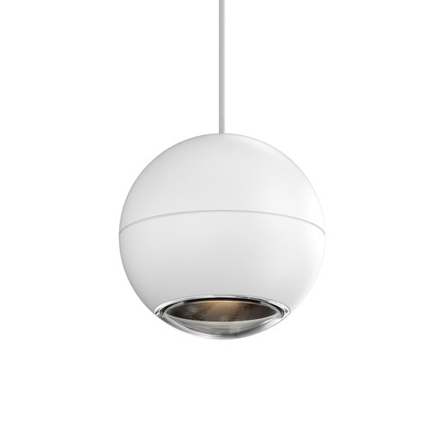 Hemisphere LED Pendant in Textured White (69|750598)