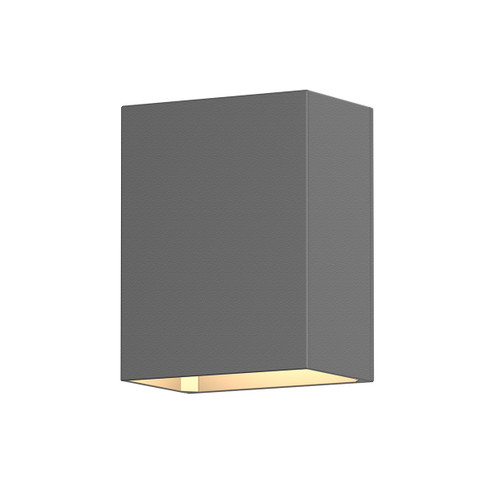 Box LED Wall Sconce in Textured Gray (69|734074WL)