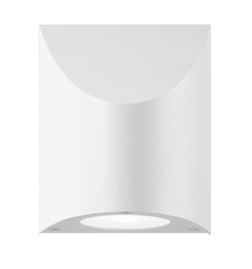 Shear LED Wall Sconce in Textured White (69|722398WL)