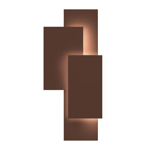 Offset Panels LED Wall Sconce in Textured Bronze (69|711072WL)
