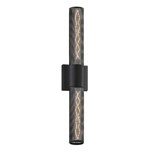 Urban Edge Two Light Wall Sconce in Textured Black (69|494497)