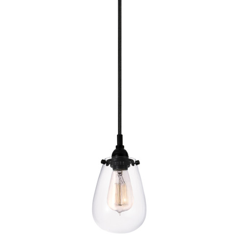 Chelsea One Light Pendant in Satin Black (69|429125)