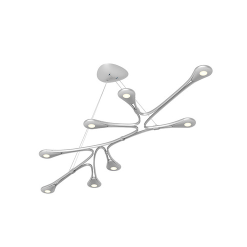 Abstraction LED Pendant in Bright Satin Aluminum (69|327216)