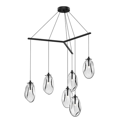 Liquid LED Pendant in Satin Black (69|297625C)