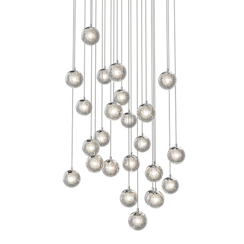 Champagne Bubbles LED Pendant in Polished Chrome (69|296601)