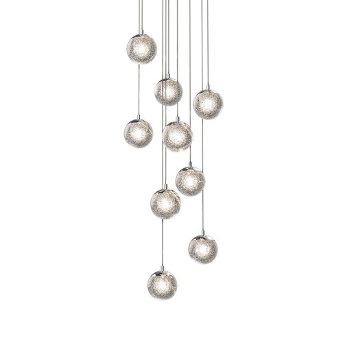 Champagne Bubbles LED Pendant in Polished Chrome (69|296401)