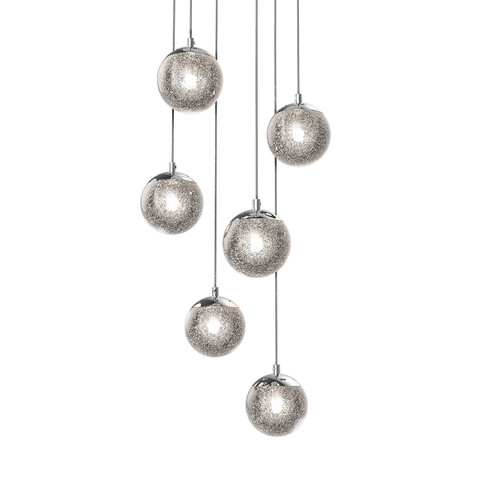 Champagne Bubbles LED Pendant in Polished Chrome (69|296301)