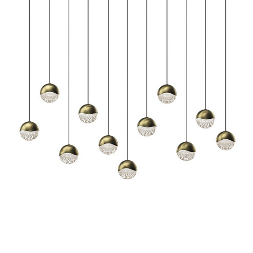 Grapes LED Pendant in Brass Finish (69|292214MED)