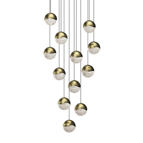 Grapes LED Pendant in Brass (69|291714LRG)