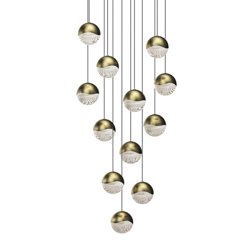 Grapes LED Pendant in Brass Finish (69|291714LRG)