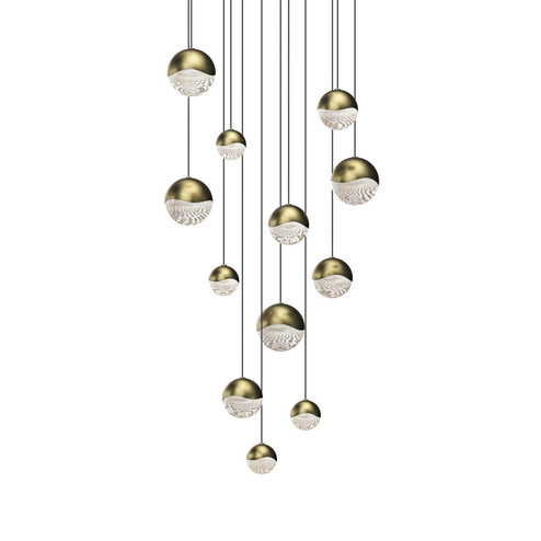 Grapes LED Pendant in Brass (69|291714AST)