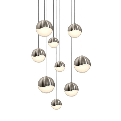Grapes LED Pendant in Satin Nickel (69|291613AST)