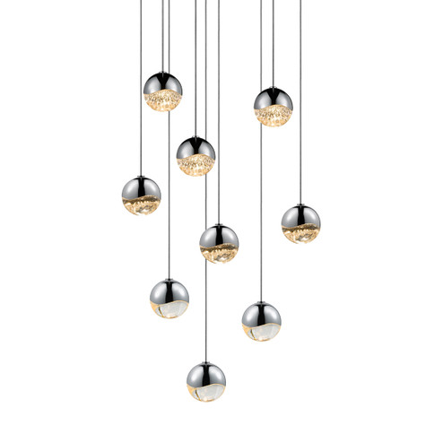 Grapes LED Pendant in Polished Chrome (69|291601SML)