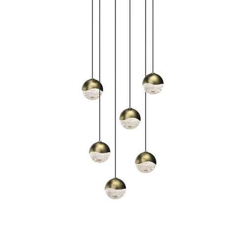 Grapes LED Pendant in Brass Finish (69|291514SML)