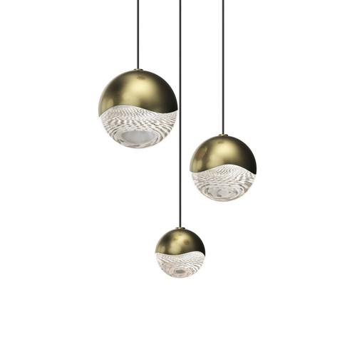 Grapes LED Pendant in Brass Finish (69|291414AST)
