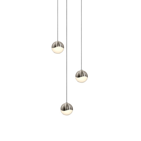 Grapes LED Pendant in Satin Nickel (69|291413SML)