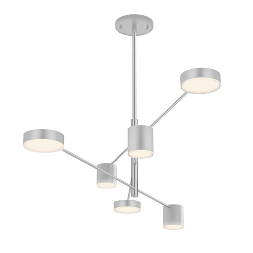 Counterpoint LED Pendant in Bright Satin Aluminum (69|288316)