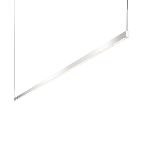 Thin-Line LED Pendant in Bright Satin Aluminum (69|2818168)