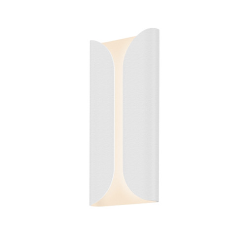 Folds LED Wall Sconce in Textured White (69|271198WL)