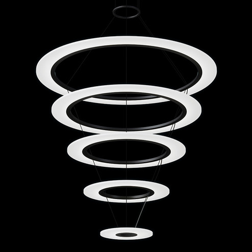 Arctic Rings LED Pendant in Satin Black (69|207825)