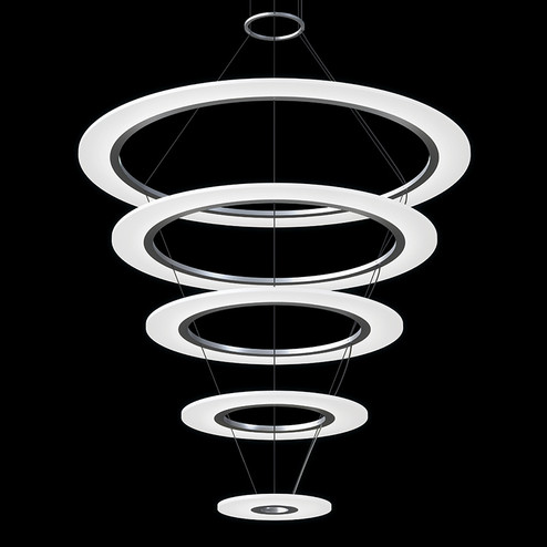 Arctic Rings LED Pendant in Bright Satin Aluminum (69|207816)