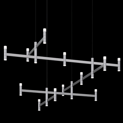 Systema Staccato LED Pendant in Bright Satin Aluminum (69|178816)