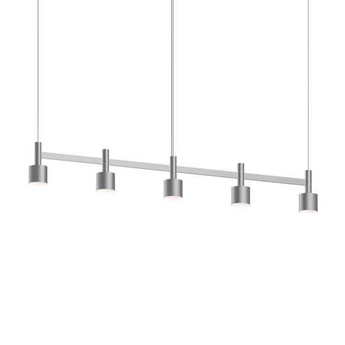 Systema Staccato LED Linear Pendant in Bright Satin Aluminum (69|178516CYL)