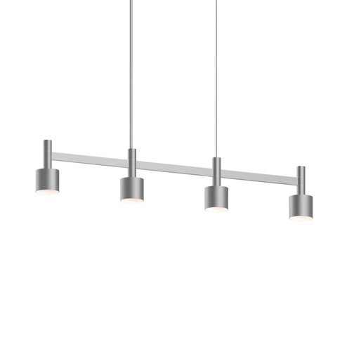 Systema Staccato LED Linear Pendant in Bright Satin Aluminum (69|178416CYL)