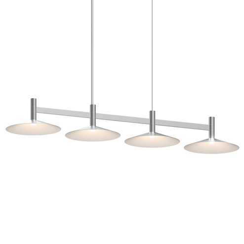 Systema Staccato LED Linear Pendant in Bright Satin Aluminum (69|178416CON)