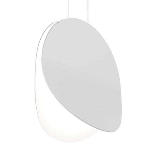 Malibu Discs LED Pendant in Satin White (69|176703)