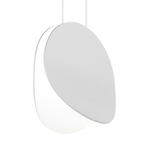 Malibu Discs LED Pendant in Satin White (69|176503)