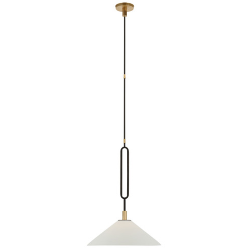 Argo LED Pendant in Warm Iron and Antique Brass (268|RB5061WIABBSQ)