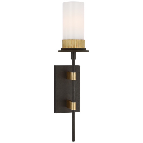 Beza LED Wall Sconce in Warm Iron and Antique Brass (268|RB2012WIABWG)