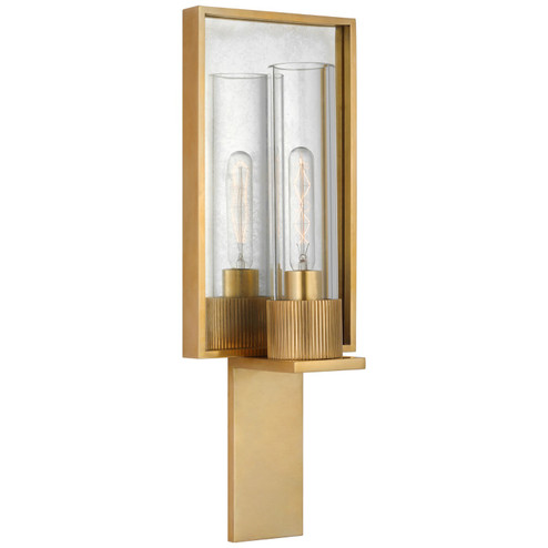 Beza LED Wall Sconce in Antique Brass and Antique Mirror (268|RB2005ABAMCG)