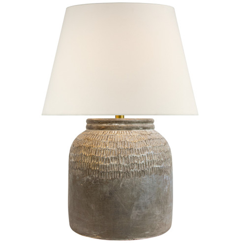 Indra LED Table Lamp in Silt Grey Ceramic (268|AL3610STGL)