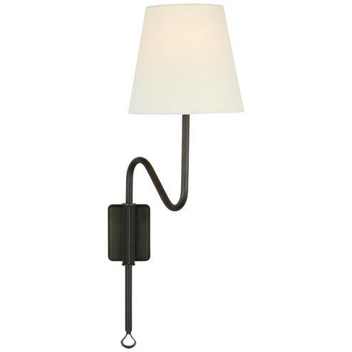 Griffin LED Wall Sconce in Bronze and Chocolate Leather (268|AL2008BZCHCL)